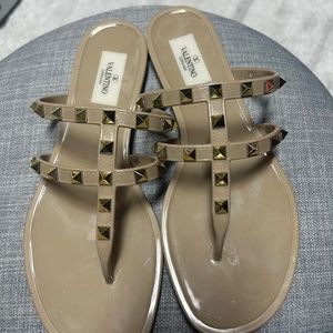 Authentic Valentino jelly studded sandals size 38 (8 Us)